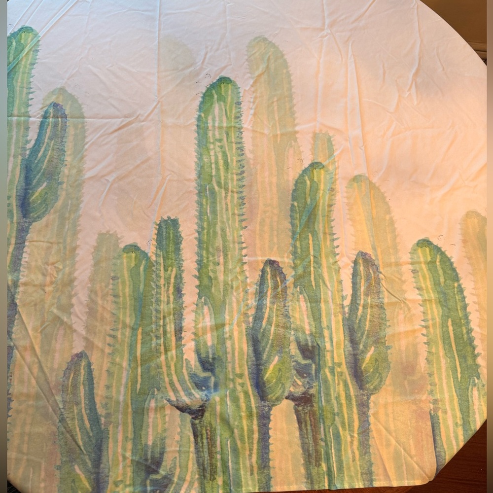 Cactus Print Tapestry - 5’ wide